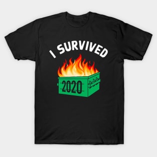 I Survived 2020 Dumpster Fire Bad Year T-Shirt